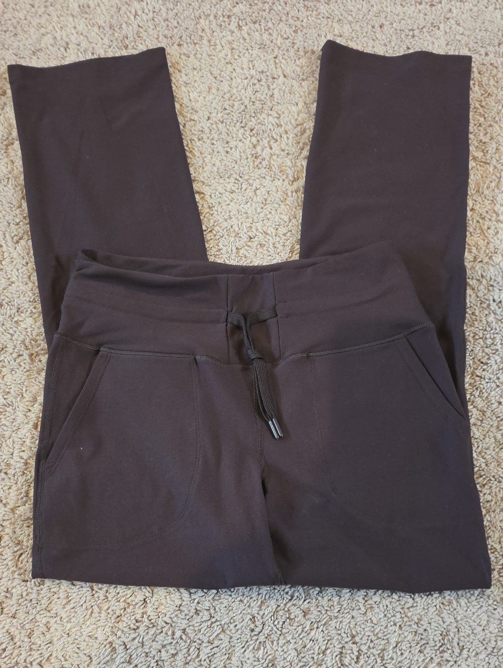 Mondetta Brown Drawstring Pants with Front Pockets